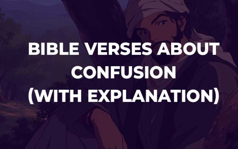 30 Bible Verses About Confusion (With Explanation) - Bible Study For You