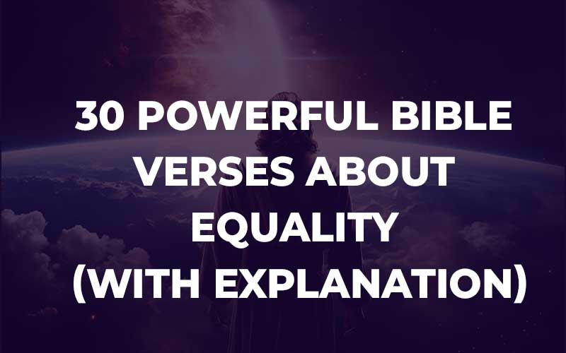 Bible Verses About Equality