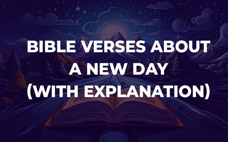 Bible Verses About A New Day