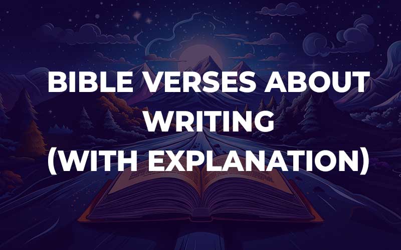 Bible Verses About Writing