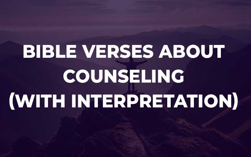 Bible Verses About Counseling