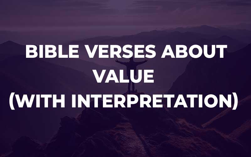 Bible Verses About Value