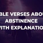 Bible Verses About Abstinence