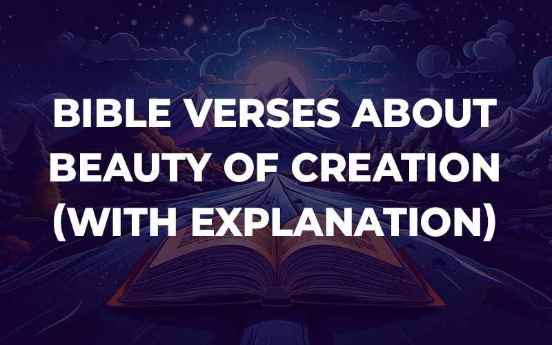 Bible Verses About Beauty Of Creation