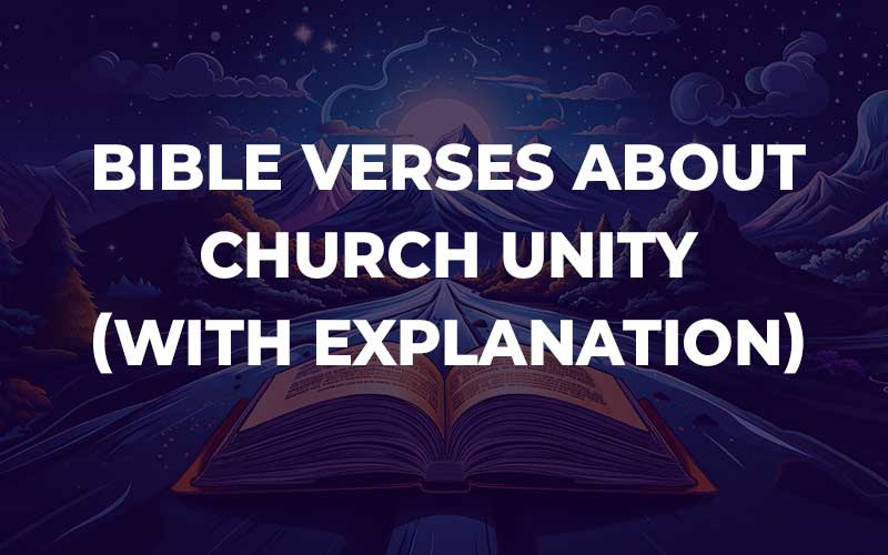 Bible Verses About Church Unity