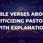 Bible Verses About Criticizing Pastors