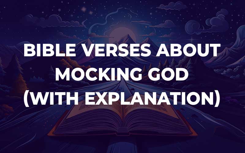 Bible Verses About Mocking God