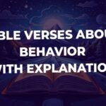 Bible Verses About Behavior