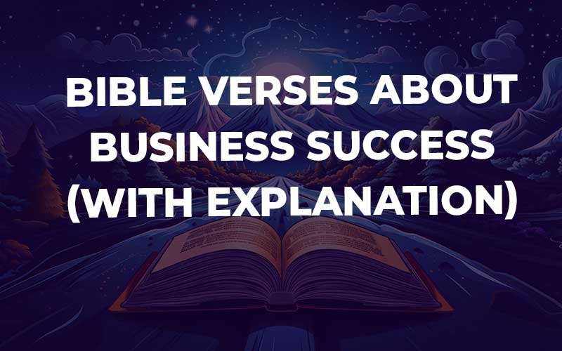 Bible Verses About Business Success