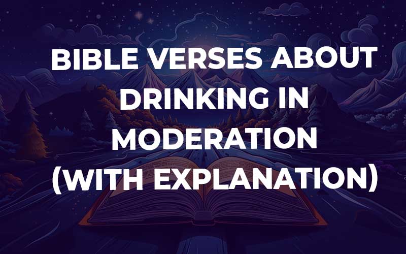 Bible Verses About Drinking In Moderation