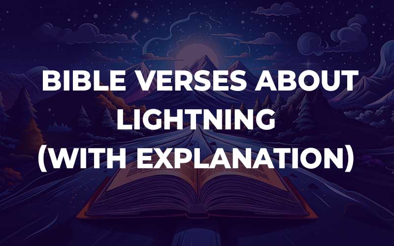 Bible Verses About Lightning