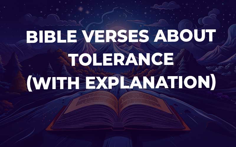 Bible Verses About Tolerance