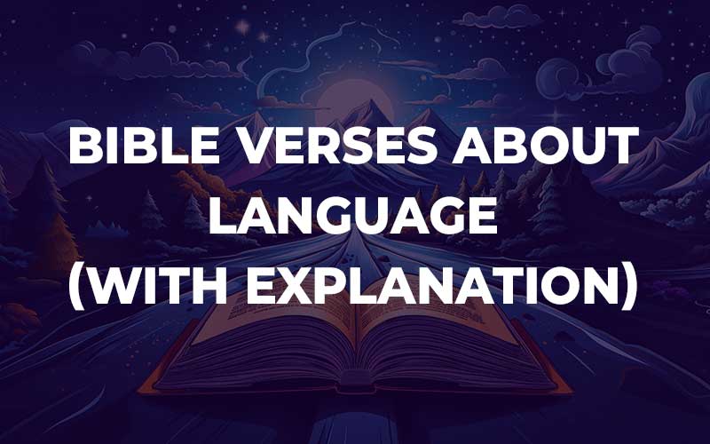 Bible Verses About Language