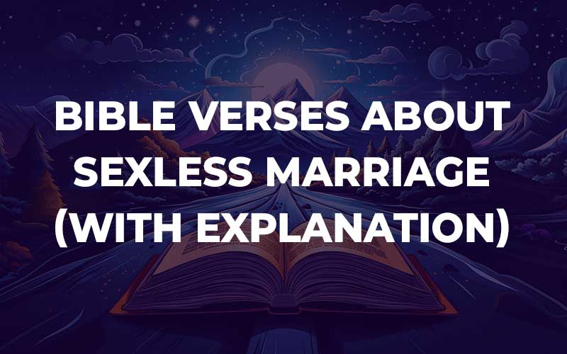 Bible Verses About Sexless Marriage