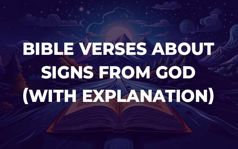 Bible Verses About Signs From God