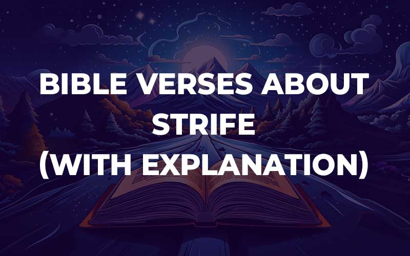 Bible Verses About Strife